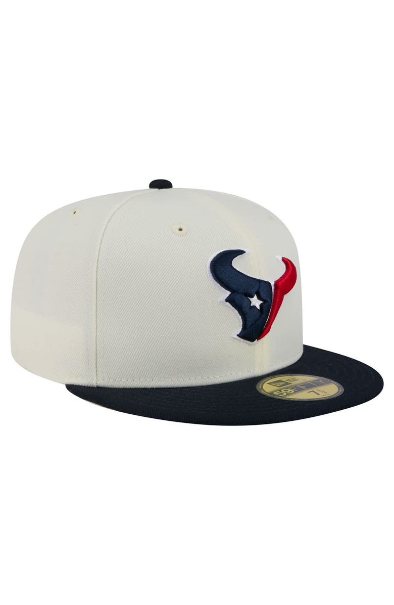 New Era Men's New Era  White/Navy Houston Texans Main 59FIFTY Fitted Hat, Alternate, color, 