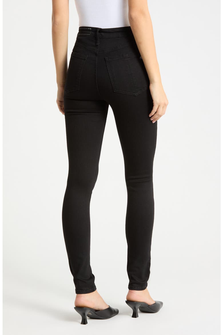 Nina High Waist Skinny Jeans, Alternate, color, BLACK