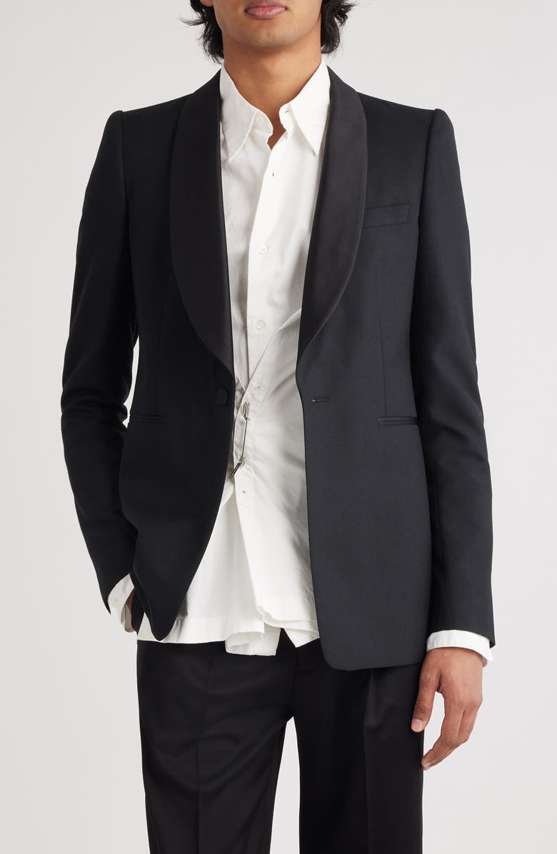 Dries Van Noten Baylors Wool & Silk Dinner Jacket, Main, color, 