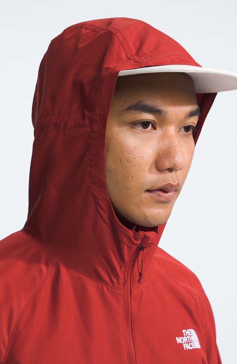 The North Face Flyweight Wind Resistant Zip Hoodie, Alternate, color, Iron Red