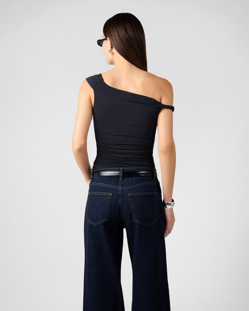 Weworewhat Twisted Off The Shoulder Top In Black