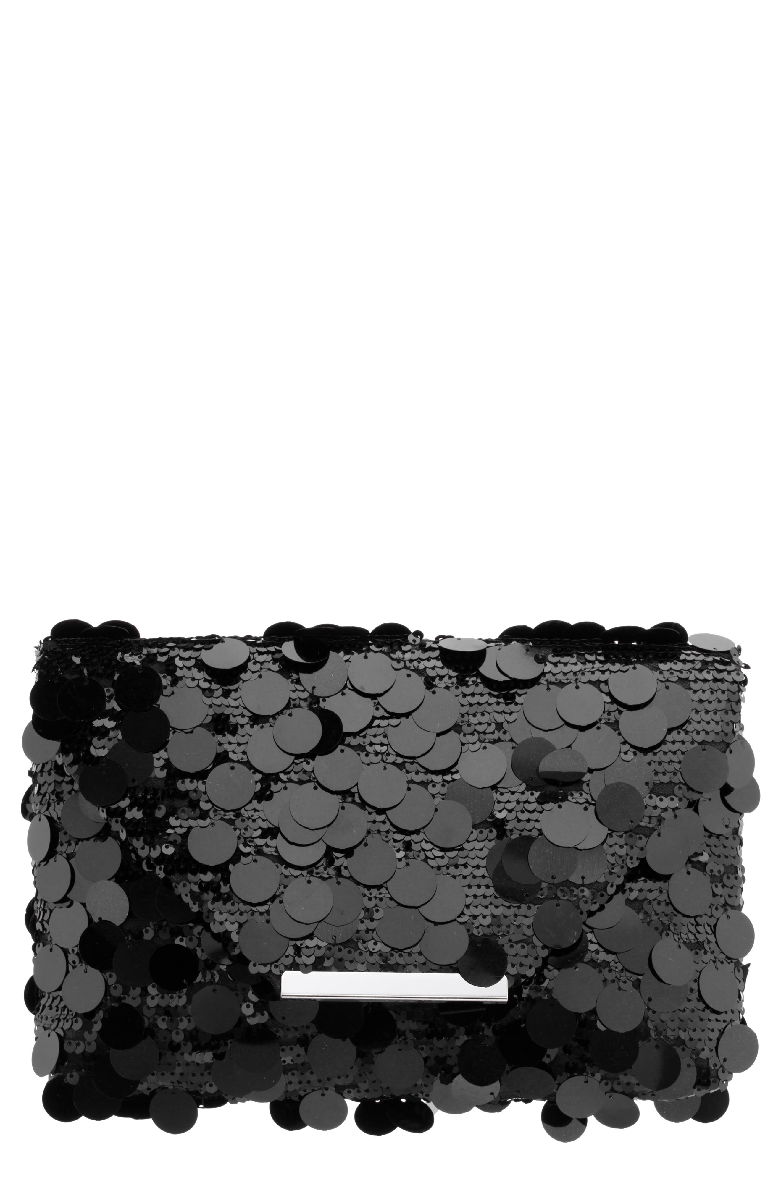 Nina Umma Sequin Clutch, Main, color, 