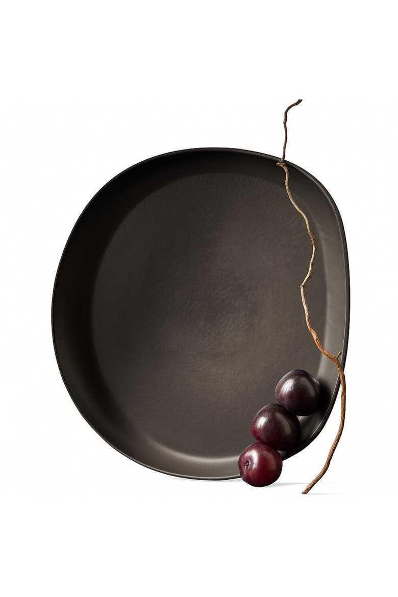 Dadasi Round Serving Platter, Alternate, color, Matte Black