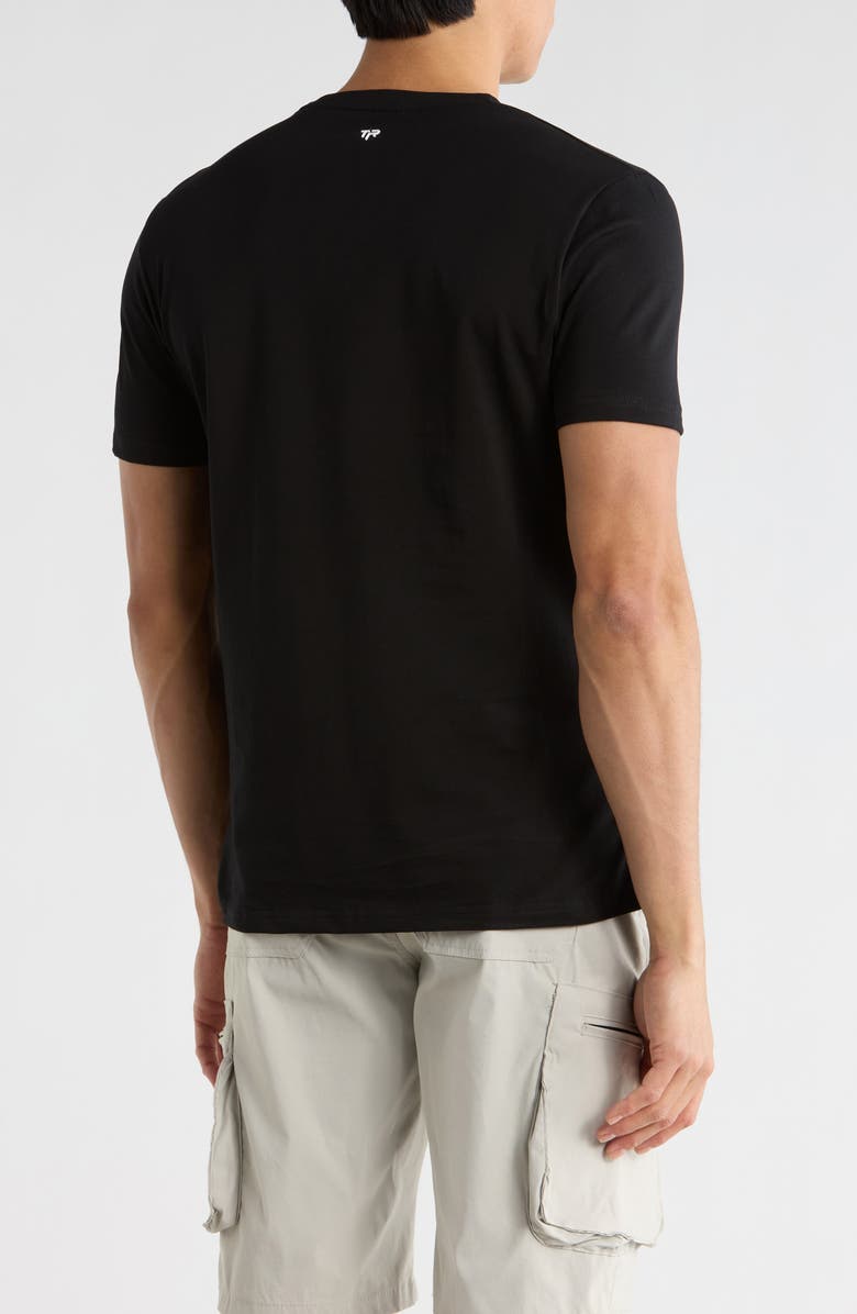 T.R. PREMIUM 3D Abstract Graphic T-Shirt, Alternate, color, Black