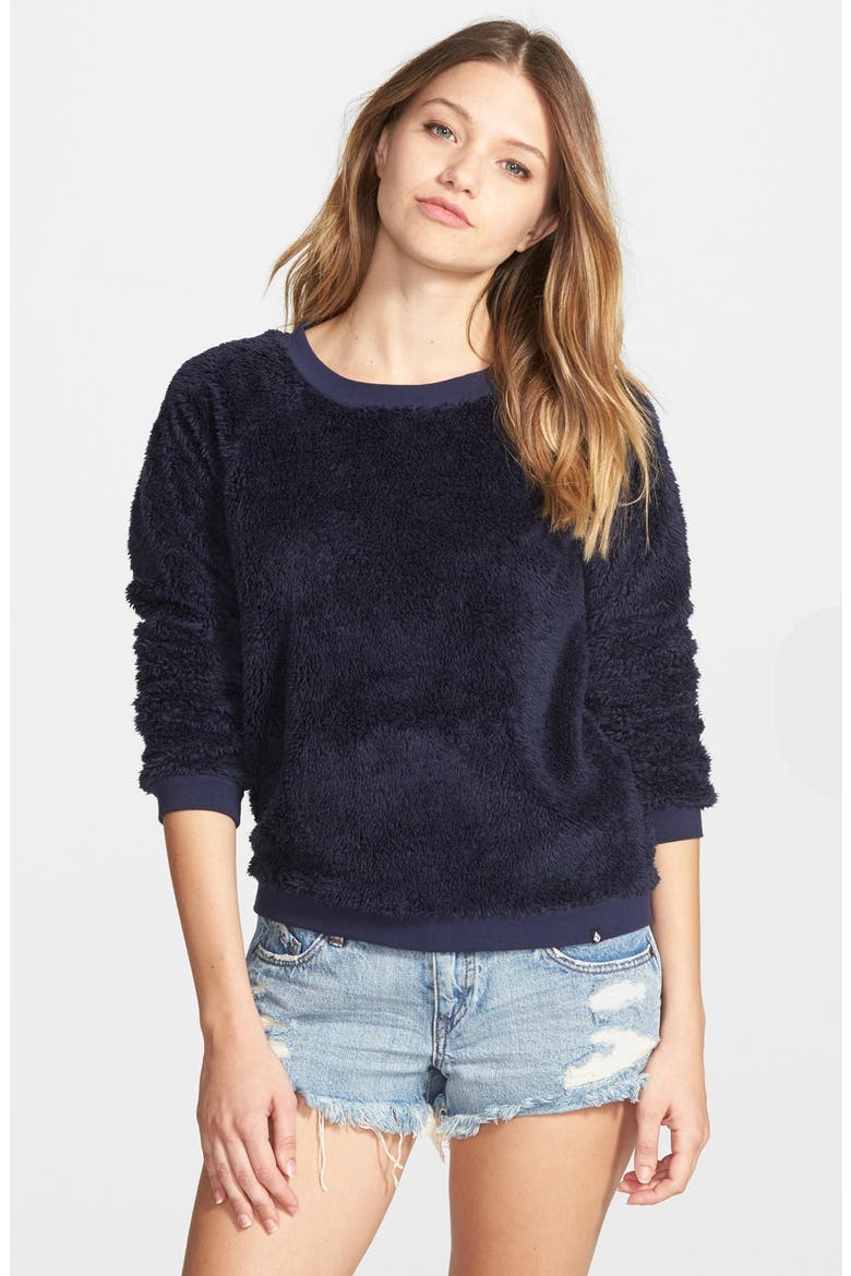 'Cozy Bear' Pullover, Main, color, MIDNIGHT BLUE