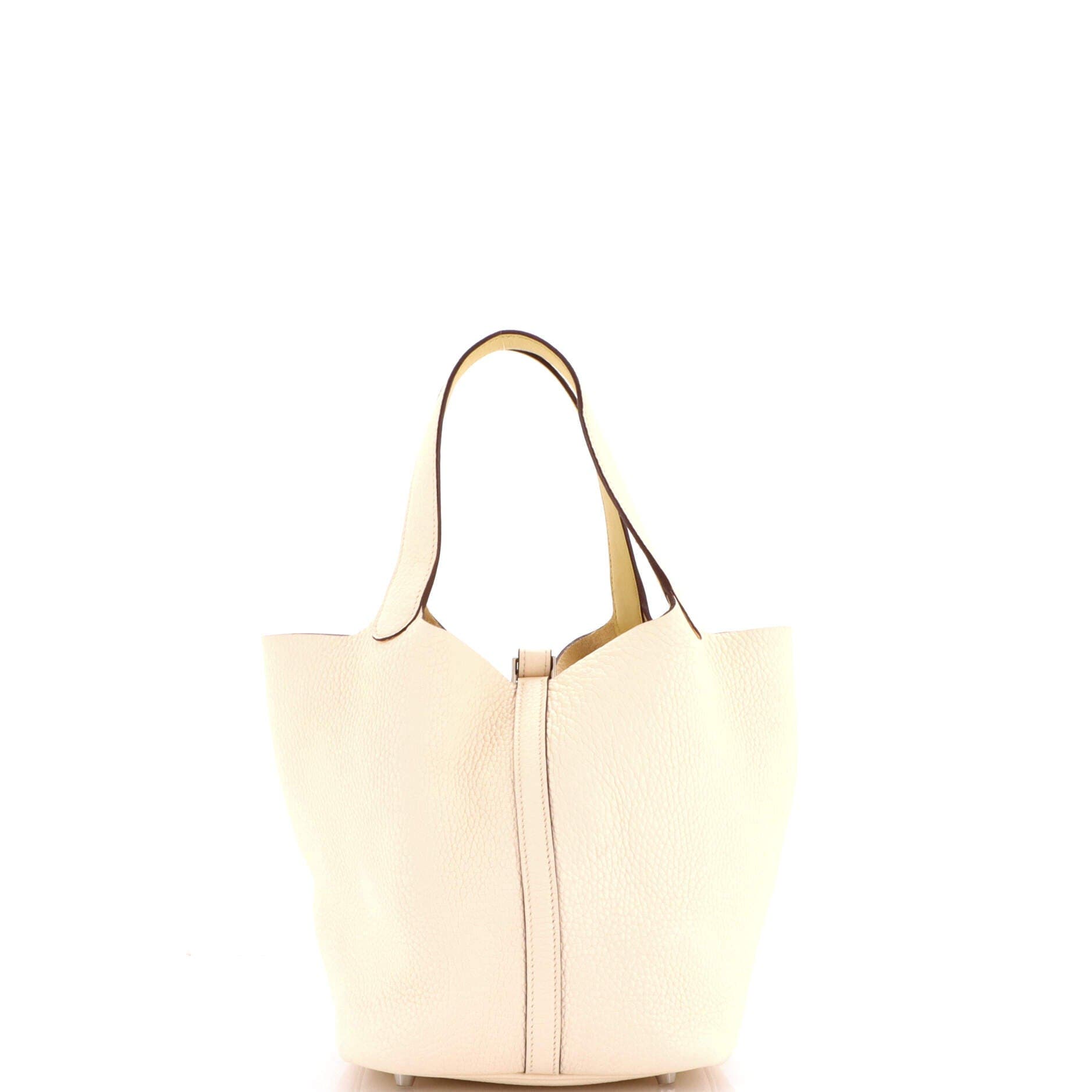 Pre-Owned Hermes Picotin Lock Bag Clemence MM, Alternate, color, Nata