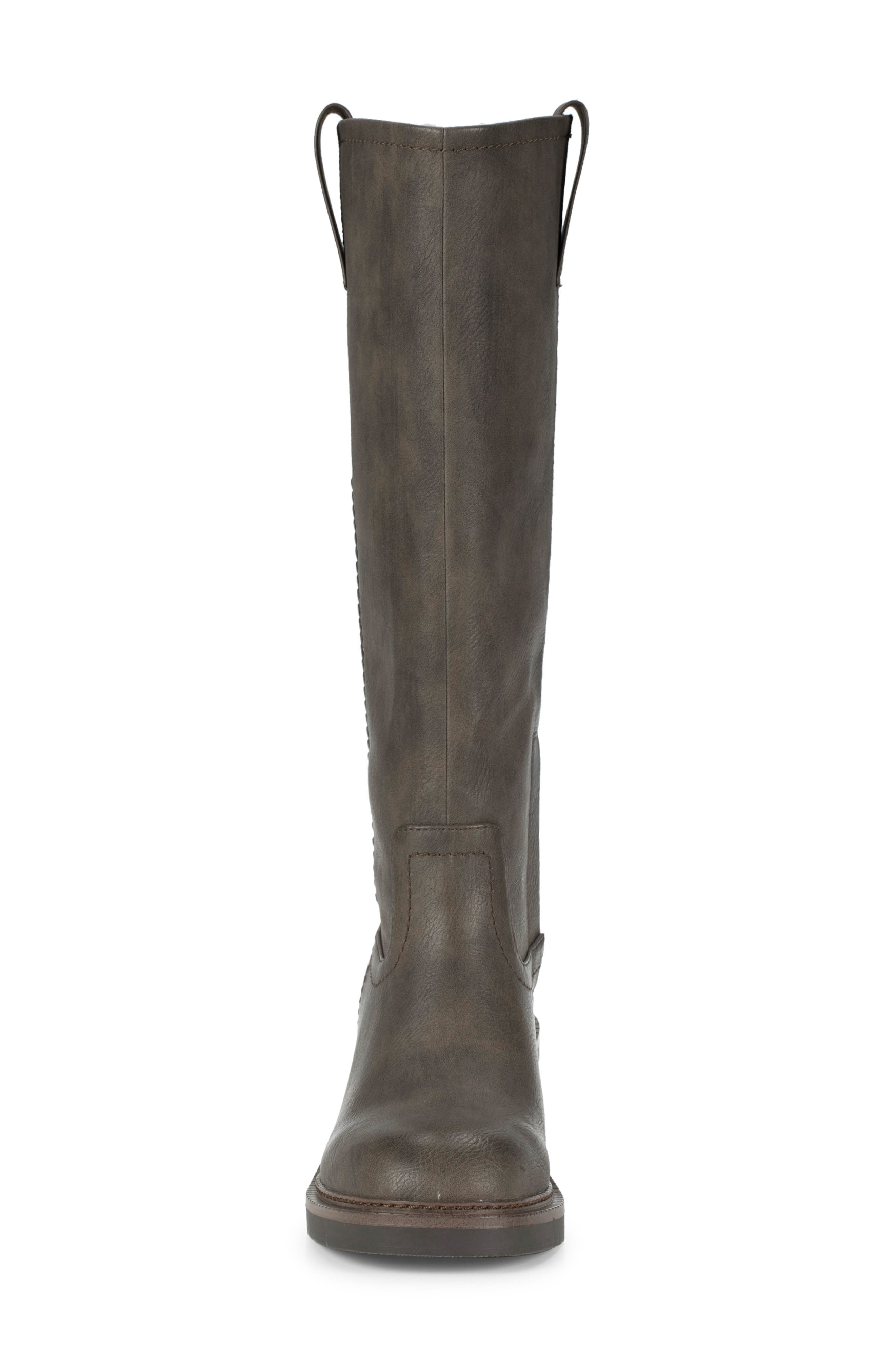 Selkie Tall Boot, Alternate, color, DARK BROWN