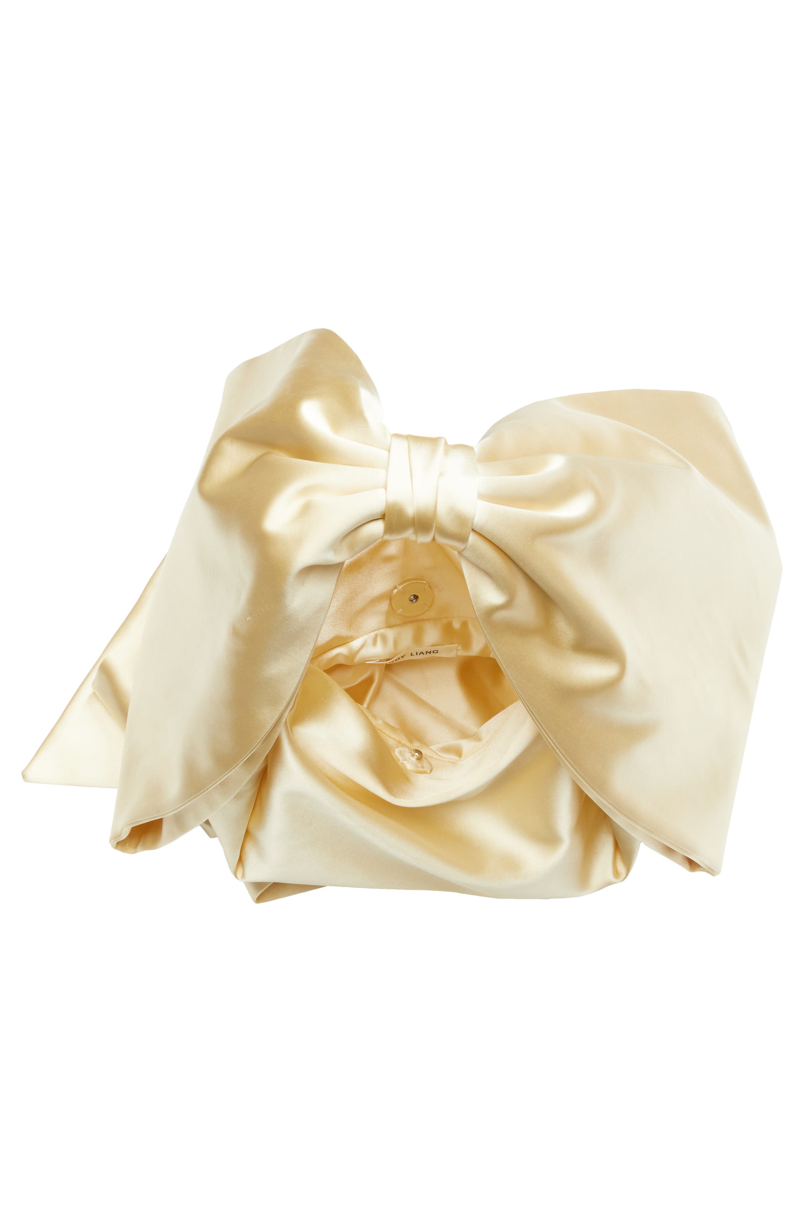 Sandy Liang Small Regalo Satin Handbag, Alternate, color, 