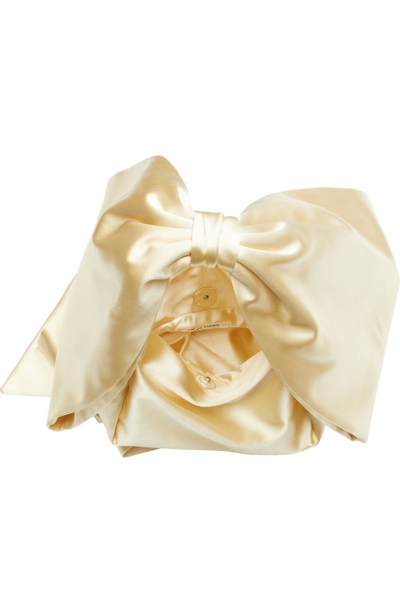 Sandy Liang Small Regalo Satin Handbag, Alternate, color,