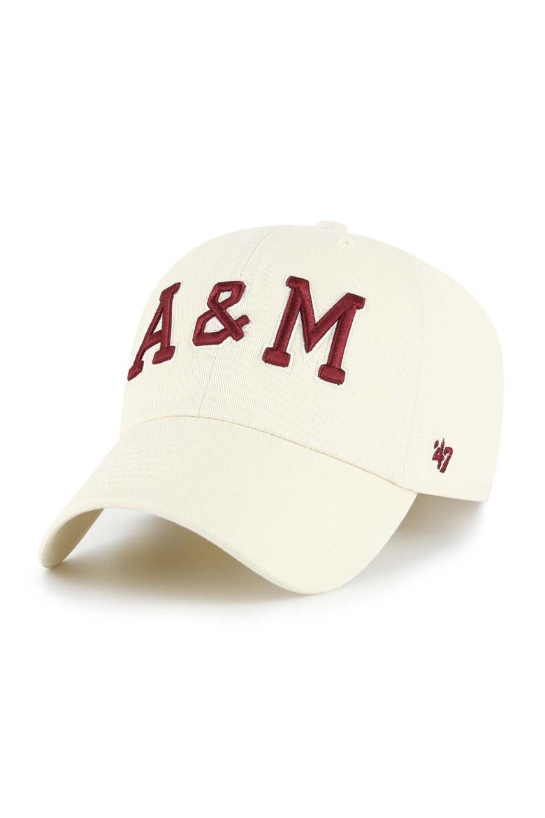 Men's '47 Sand Texas A&M Aggies Clean Up Adjustable Hat, Main, color, Sand