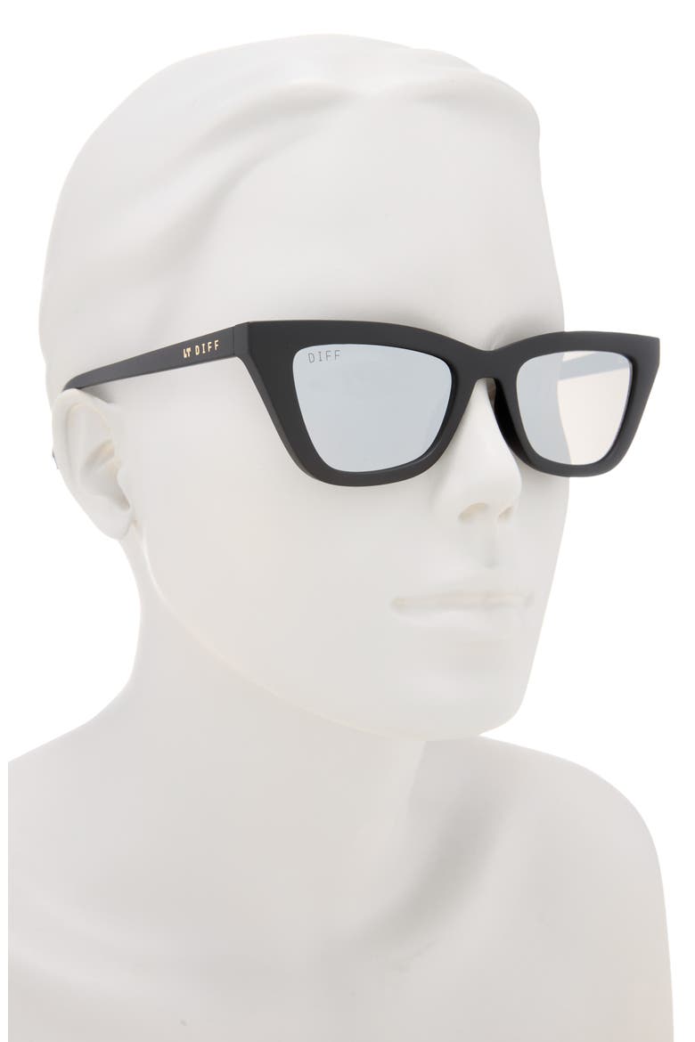 Noelle 50mm Cat Eye Sunglasses, Alternate, color, MATTE BLACK