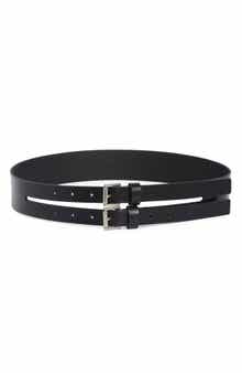 AllSaints Double Split Leather Belt