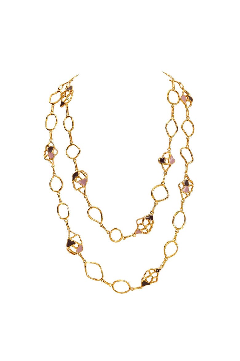 MIVA NECKLACE, Main, color, Gold Plated