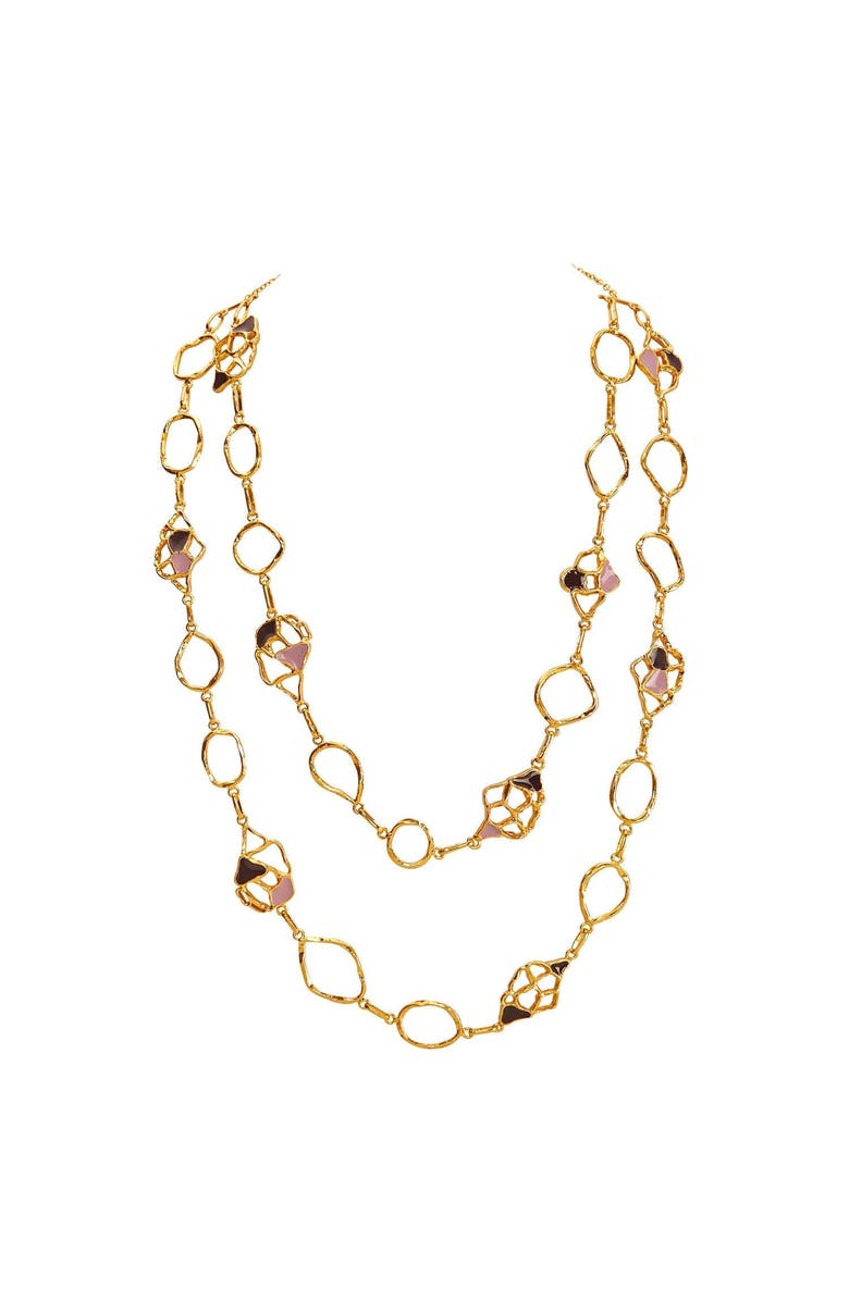 Dhwani Bansal MIVA NECKLACE, Main, color, Gold Plated