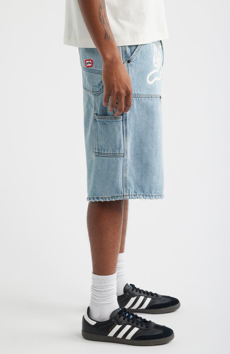 ICECREAM Angelo Denim Shorts, Alternate, color, Butter Pecan