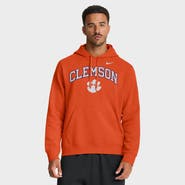 Nike Men's Nike Orange Clemson Tigers Club Fleece Arch Pullover Hoodie