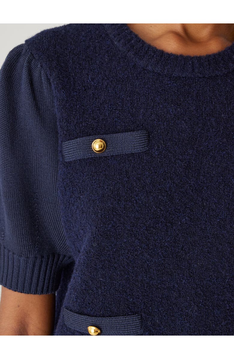 Rebecca Taylor Boucle Texture Lady Pullover Sweater, Alternate, color, 