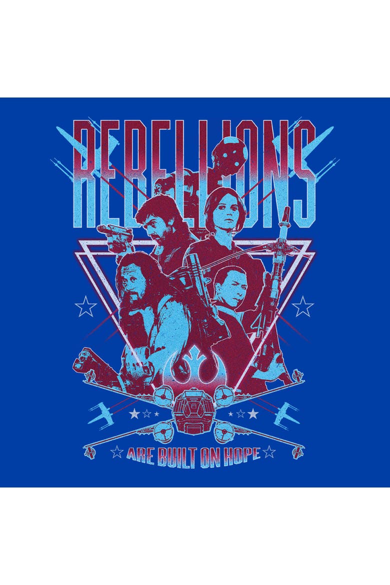 Men's Rebellions Are Built On Hope Short Sleeve Graphic T-Shirt, Alternate, color, Royal Blue