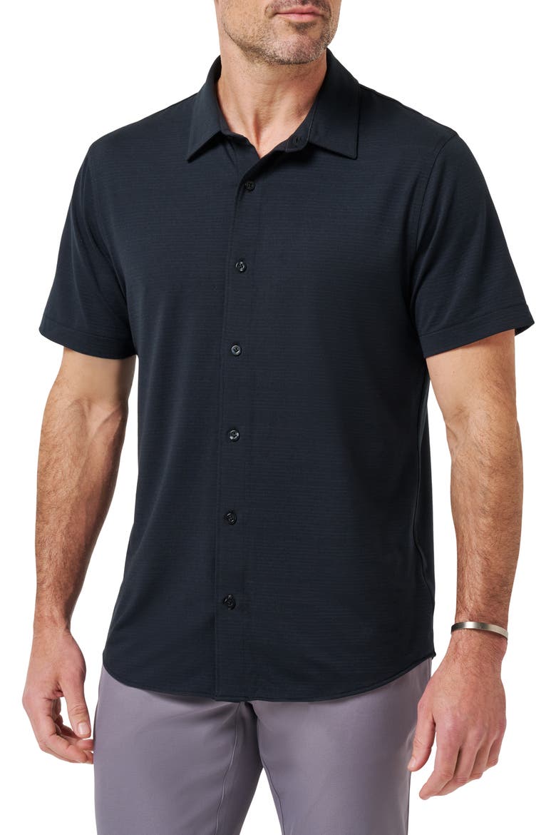 The Heater Button-Up Shirt, Main, color, BLACK