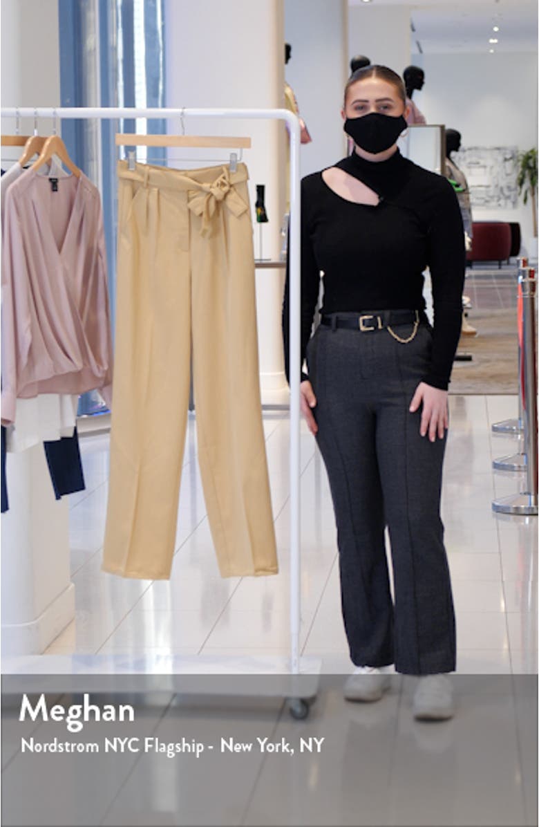 Skylar Tie Waist Wide Leg Trousers, sales video thumbnail