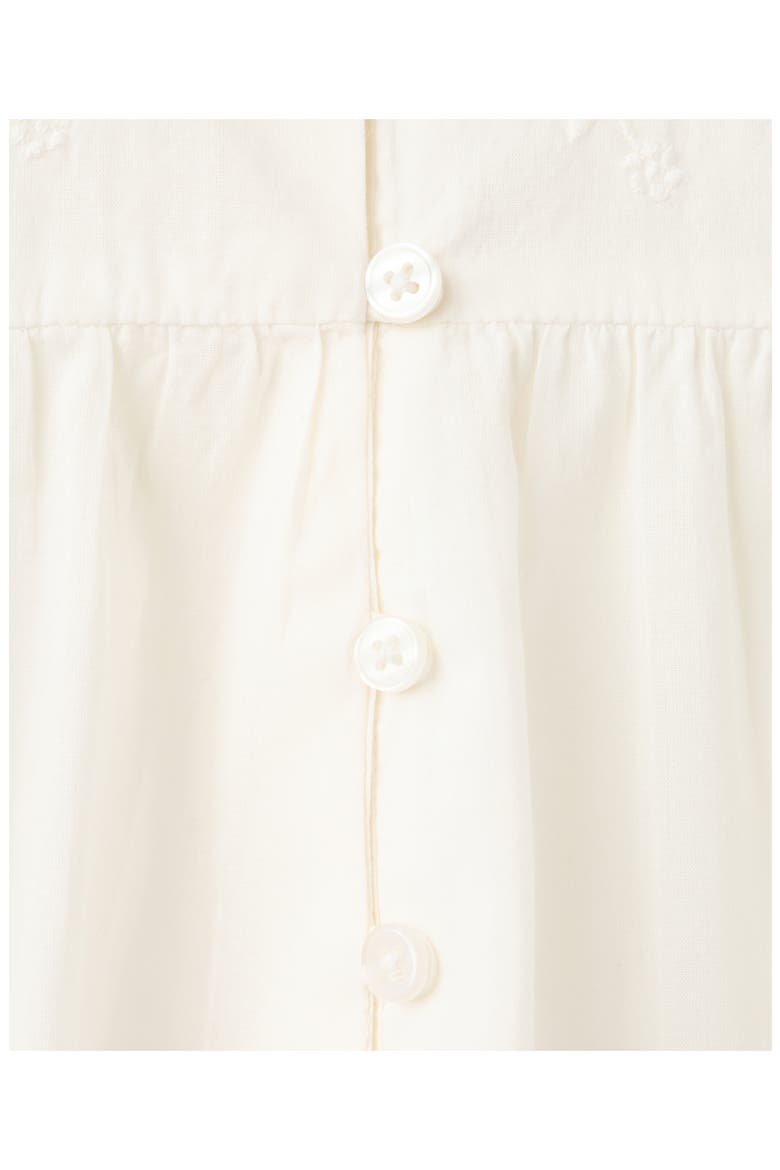 Embroidered Cotton Nightgown, Alternate, color, IVORY WHITE