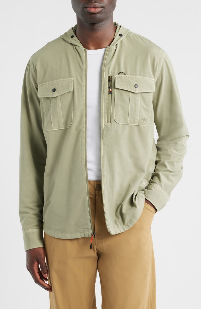 DARK SEAS Albright UV Hooded Fishing Shirt, Main, color, 