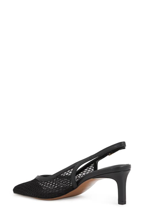 Reiss Sirena Pointed Toe Kitten Heel Slingback Pump In Black