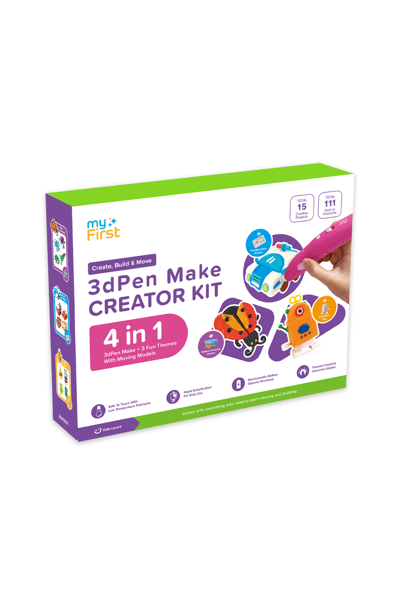 myFirst 3dPen Make Creator Kit Filaments For Kids, Main, color, Red