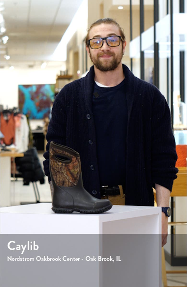 Kids' York Camo Waterproof Boot, sales video thumbnail