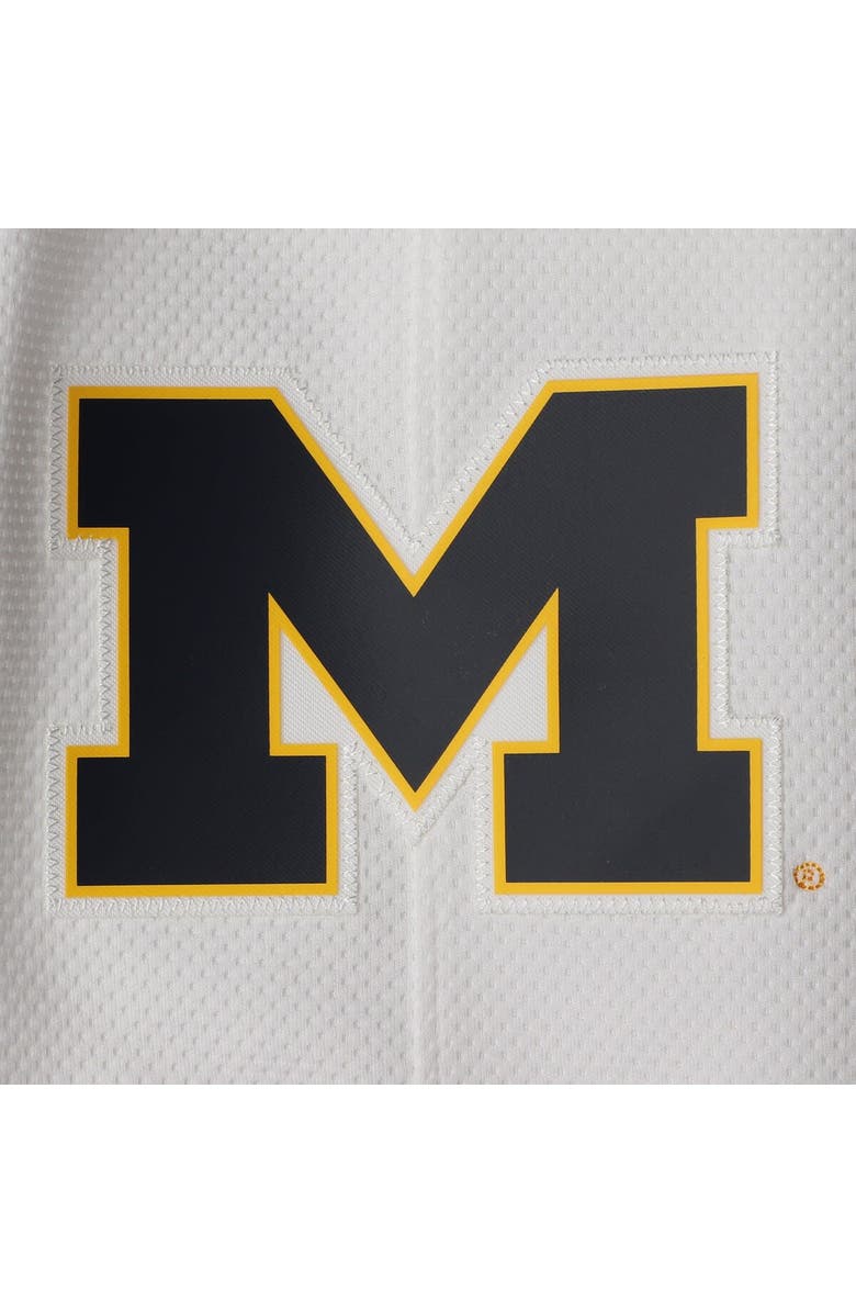 Jordan Brand Men's Jordan Brand White Michigan Wolverines Replica Team Basketball Shorts, Alternate, color,