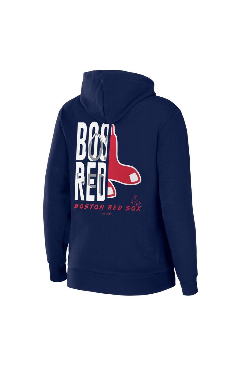 WEAR by Erin Andrews Women's WEAR by Erin Andrews Navy Boston Red Sox Sponge Fleece Full-Zip Hoodie, Alternate, color, Navy