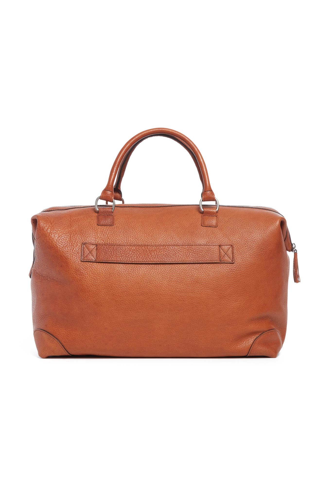 Fulton Leather Framed Duffel, Alternate, color, Pebbled Tan