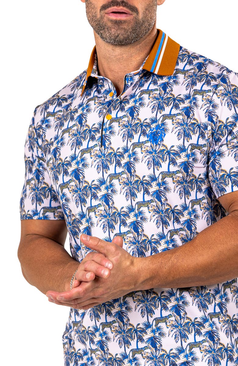 Maceoo Martyr0026 Print Golf Polo, Alternate, color, 