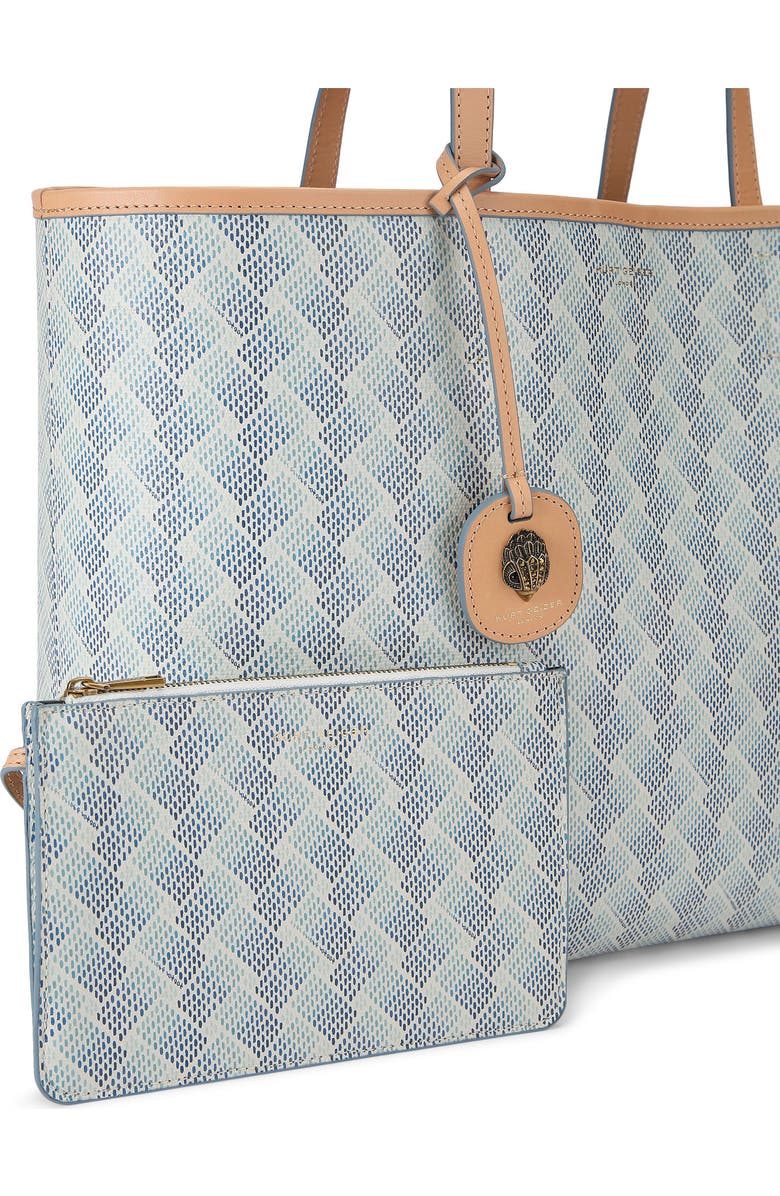 Kurt Geiger London Camden Coated Canvas Shopper Bag, Alternate, color, Open White