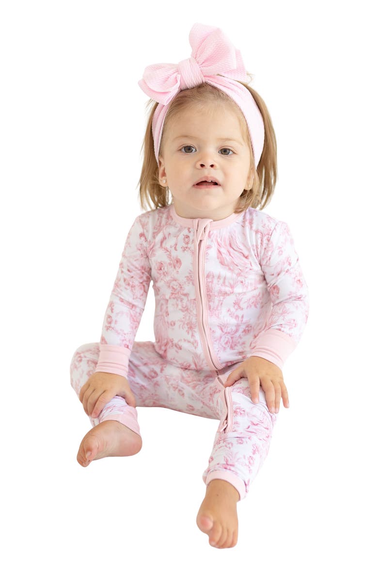 Posh Peanut Fitted Convertible One-Piece Pajamas, Alternate, color, White