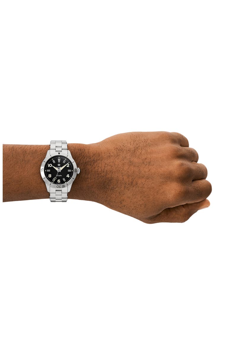 Ref. 691 Manual Wind Stainless Steel Bracelet Watch, 36mm, Alternate, color, SILVER