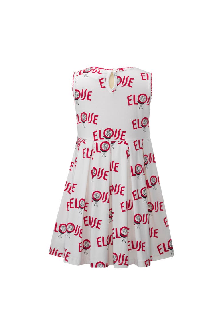 Eloise Logo Jersey Dress, Alternate, color, White