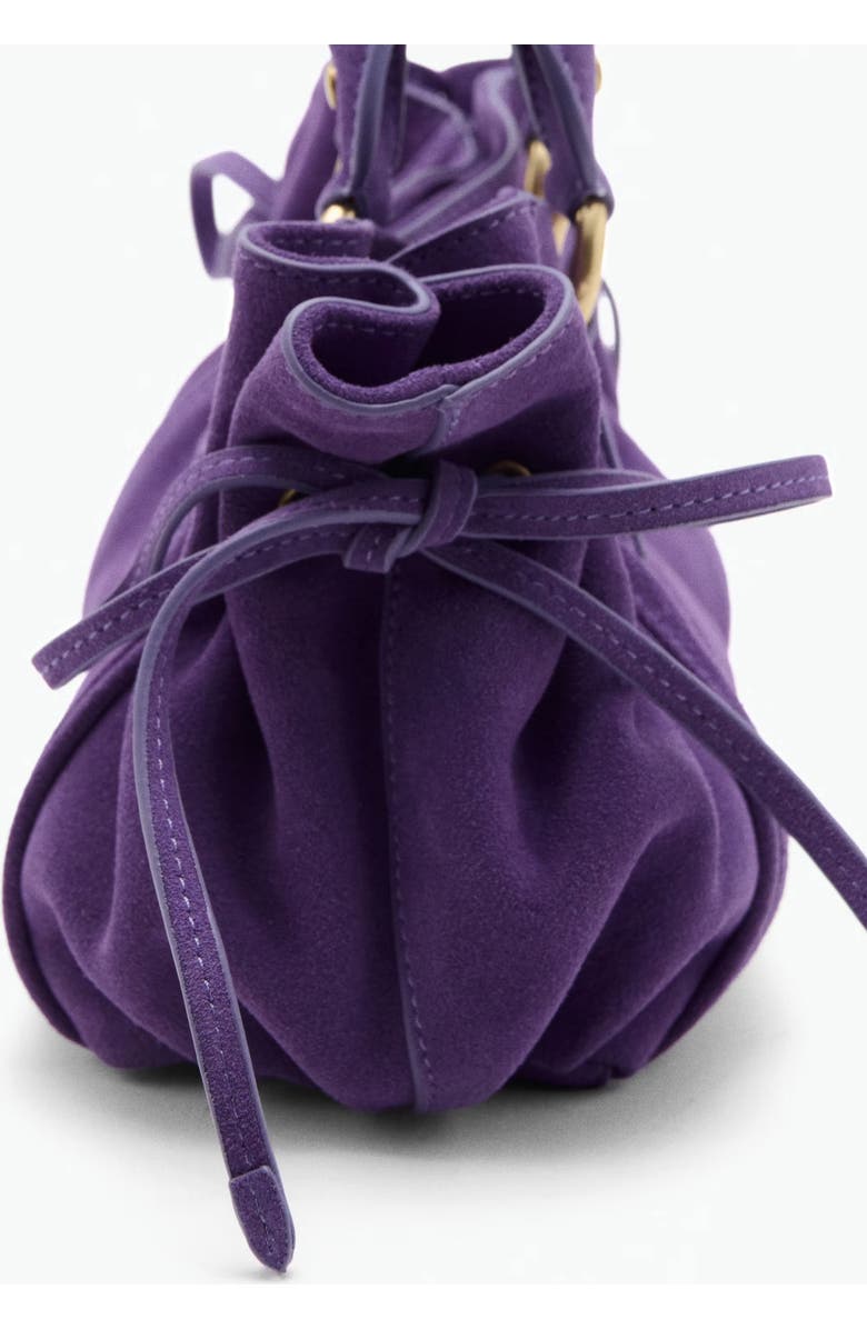 MANGO Starring Hailey Bieber Suede Convertible Handbag, Alternate, color,