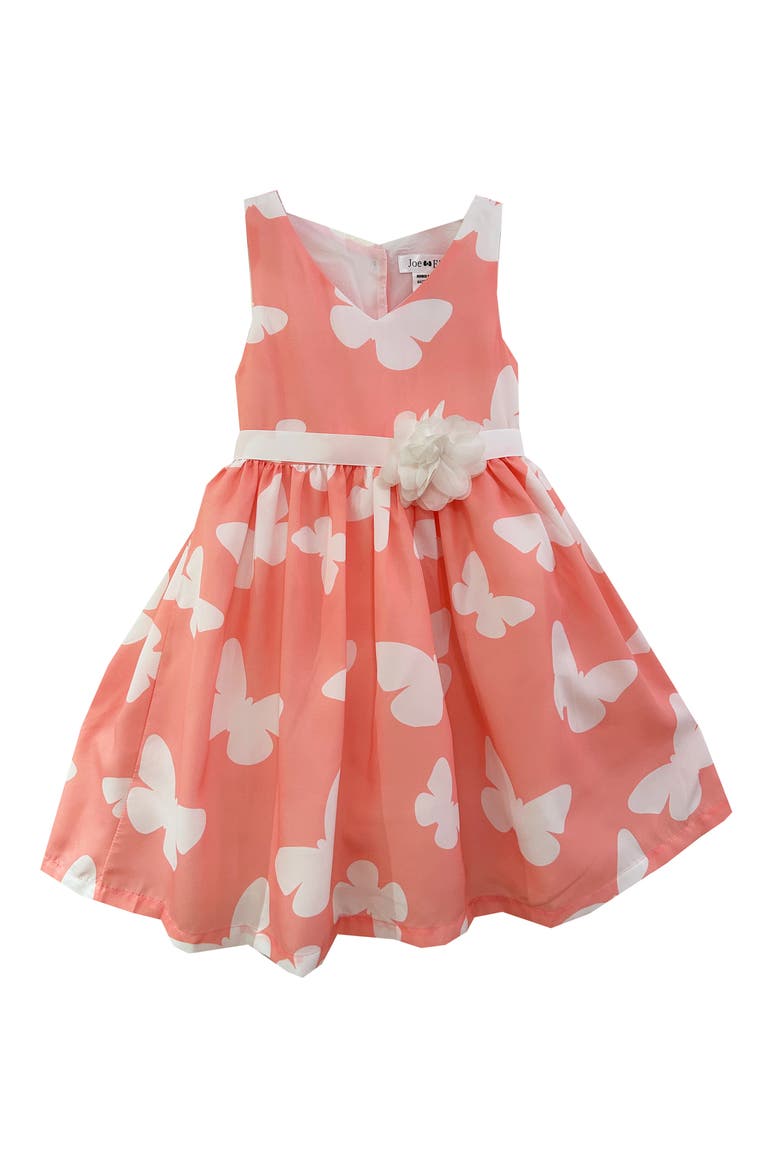 Kids' Sleeveless Butterfly Dress, Main, color, PINK