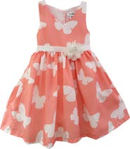 JOE-ELLA Kids' Sleeveless Butterfly Dress