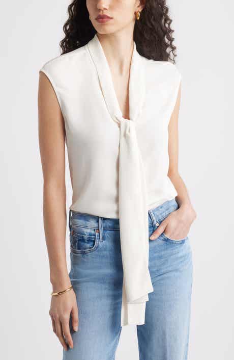 Nordstrom Tie Front Sleeveless Top
