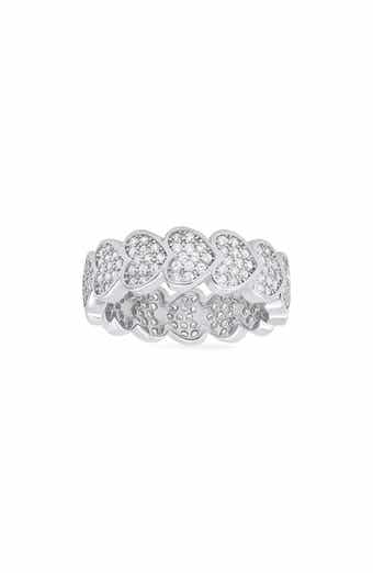 Sterling Silver Eternal Heart Cubic Zirconia Ring