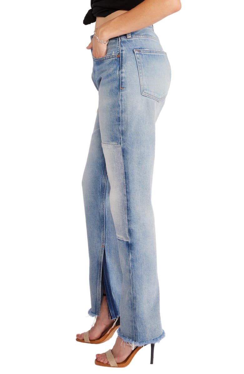 ÉTICA Cecilia Split Leg Slim Straight Leg Jeans, Alternate, color, 