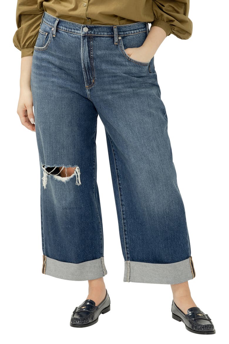 Be Easy Crop Wide Leg Jeans, Main, color, THELMA