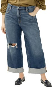 Silver Jeans Co. Be Easy Crop Wide Leg Jeans