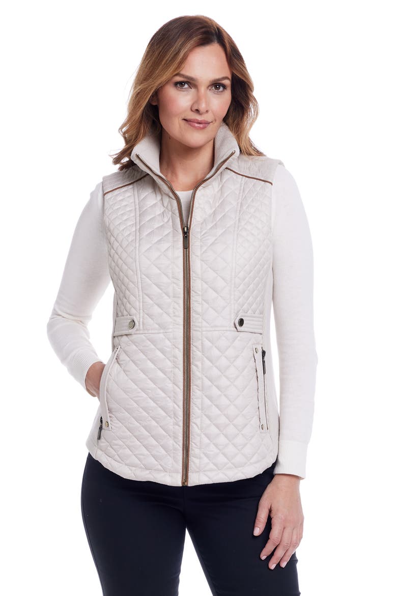 Quilted Vest, Alternate, color, PEYOTE