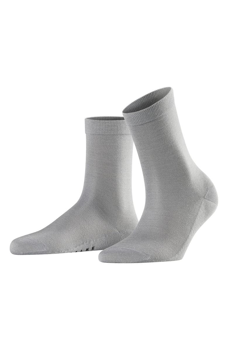 Falke Sensual Silk Crew Socks, Main, color, 