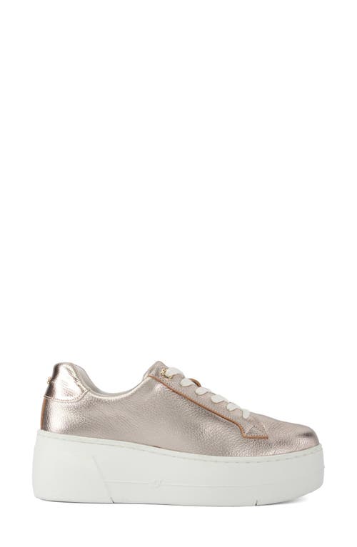 Dune London Episode Platform Sneaker In Gold