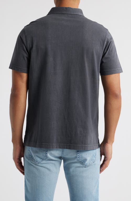 Treasure & Bond Solid Cotton Jersey Polo In Navy India Ink