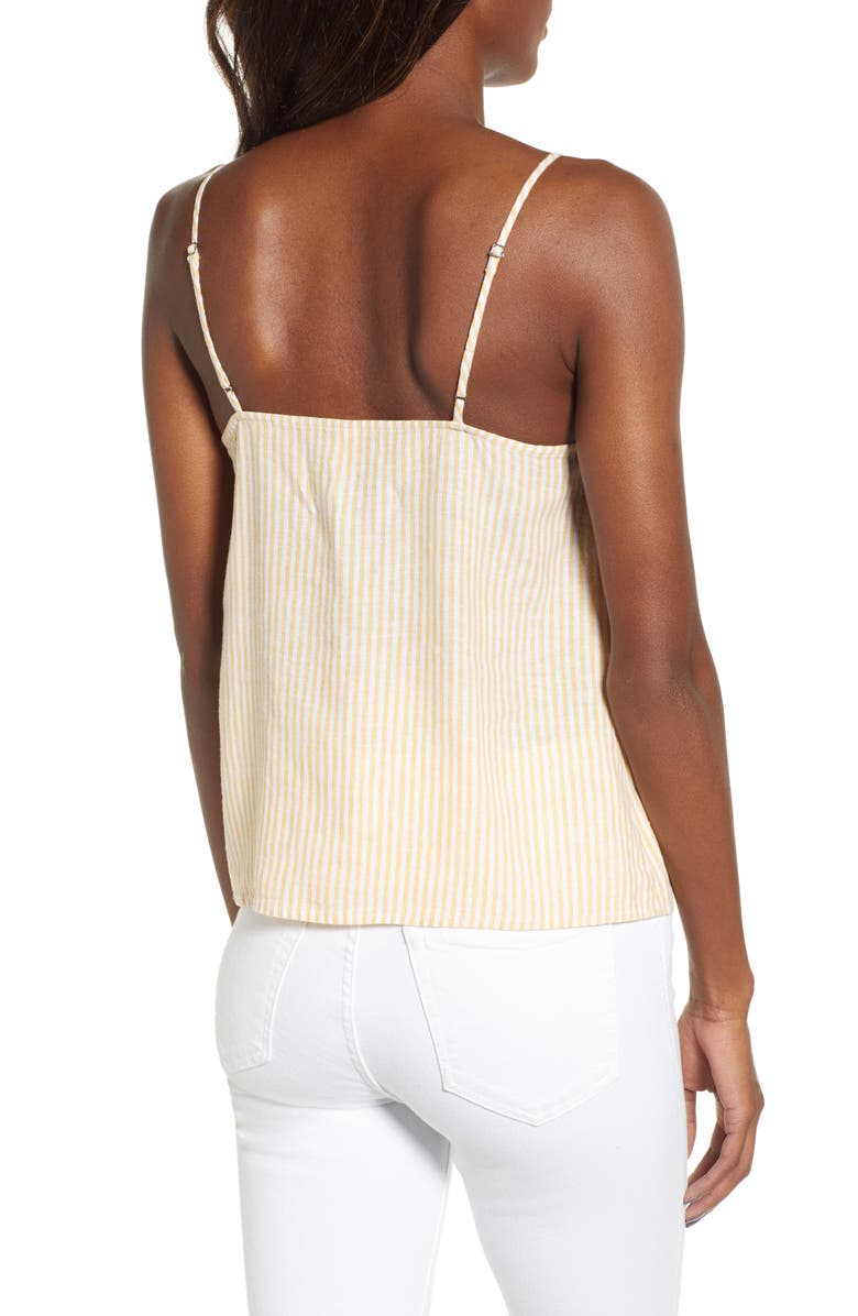 BP. Linen Blend Camisole Top, Alternate, color,